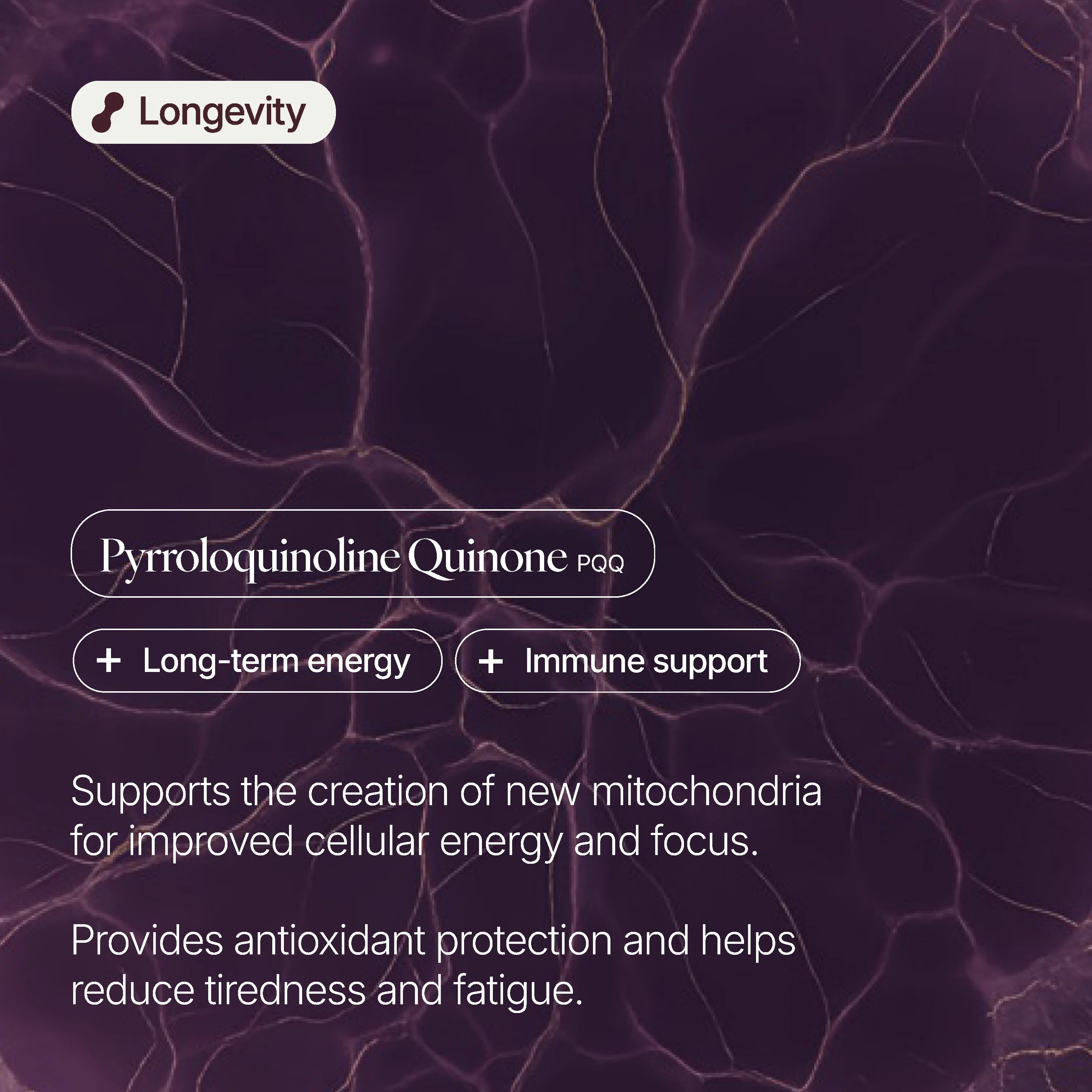 PQQ (Pyrroloquinoline Quinone) 20mg Capsules - Image 2